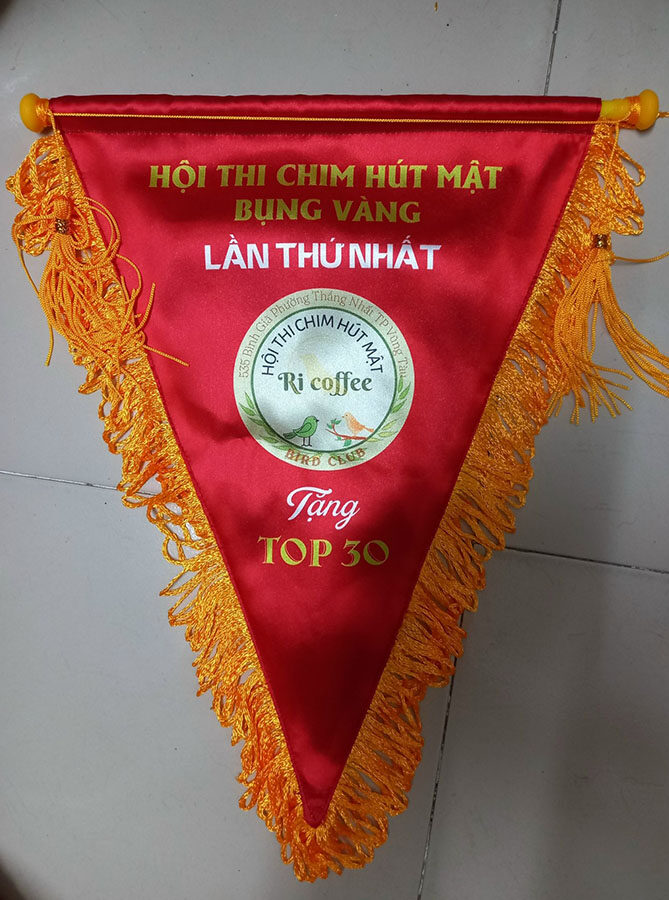 Cờ lưu niệm hội thi sinh vật cảnh