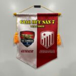 Cờ lưu niệm bóng đá in logo đội bóng