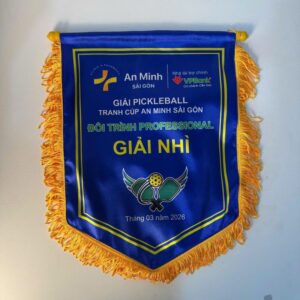 Cờ lưu niệm pickleball giải nhì