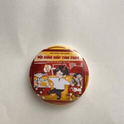 Huy hiệu nhựa tròn nội dung theo yêu cầu của khách