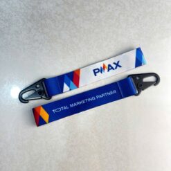Móc khóa dây vải đầu chữ D theo yêu cầu