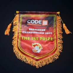 Cờ lưu niệm giải cầu lông in theo yêu cầu
