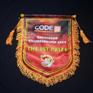 Cờ lưu niệm giải cầu lông in theo yêu cầu