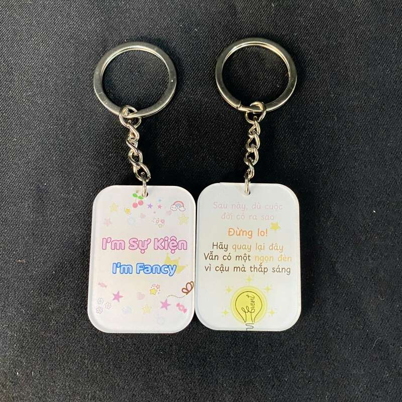 Mẫu móc khóa mica