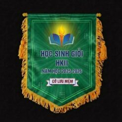 Cờ lưu niệm học sinh giỏi in theo yêu cầu