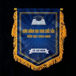 Cờ lưu niệm học sinh xuất sắc in theo yêu cầu