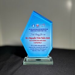 Cup pha lê tri ân phó điều hành