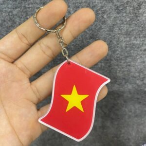 Móc khóa quà tặng hình lá cờ