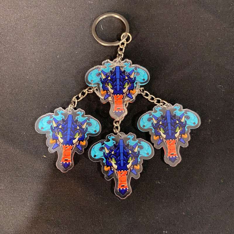 Móc khóa mica gắn thêm charm