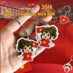 Móc khóa mica mừng ngày giải phóng miền nam
