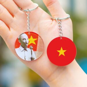 Móc khóa hình lá cờ
