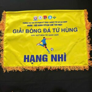 Cờ giải bóng đá hình chữ nhật theo yêu cầu