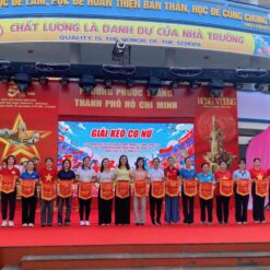 Cờ học sinh giỏi in logo trường