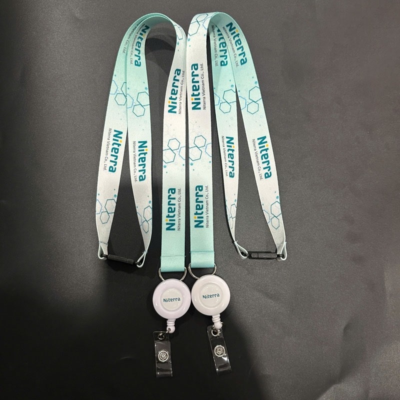 Dây đeo thẻ gắn đầu yoyo co rút Làm dây lanyard theo yêu cầu
