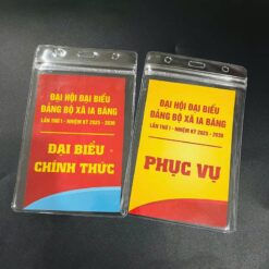 Thẻ giấy + bao thẻ nhựa