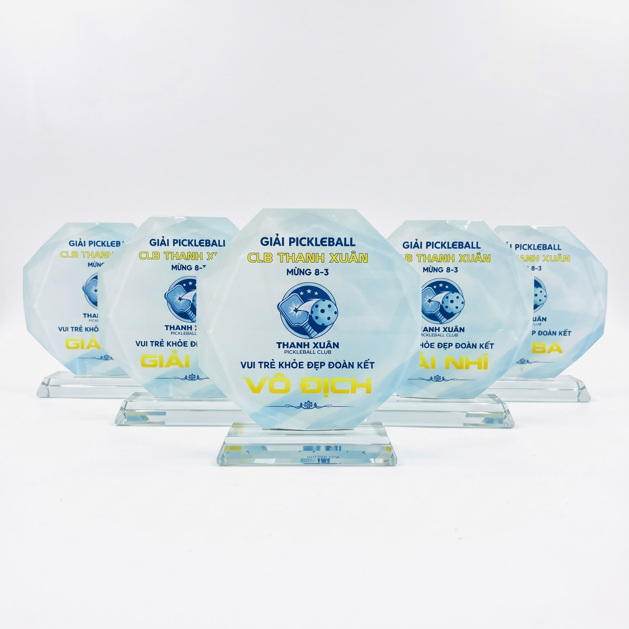 Cup pickleball làm theo biên dạng