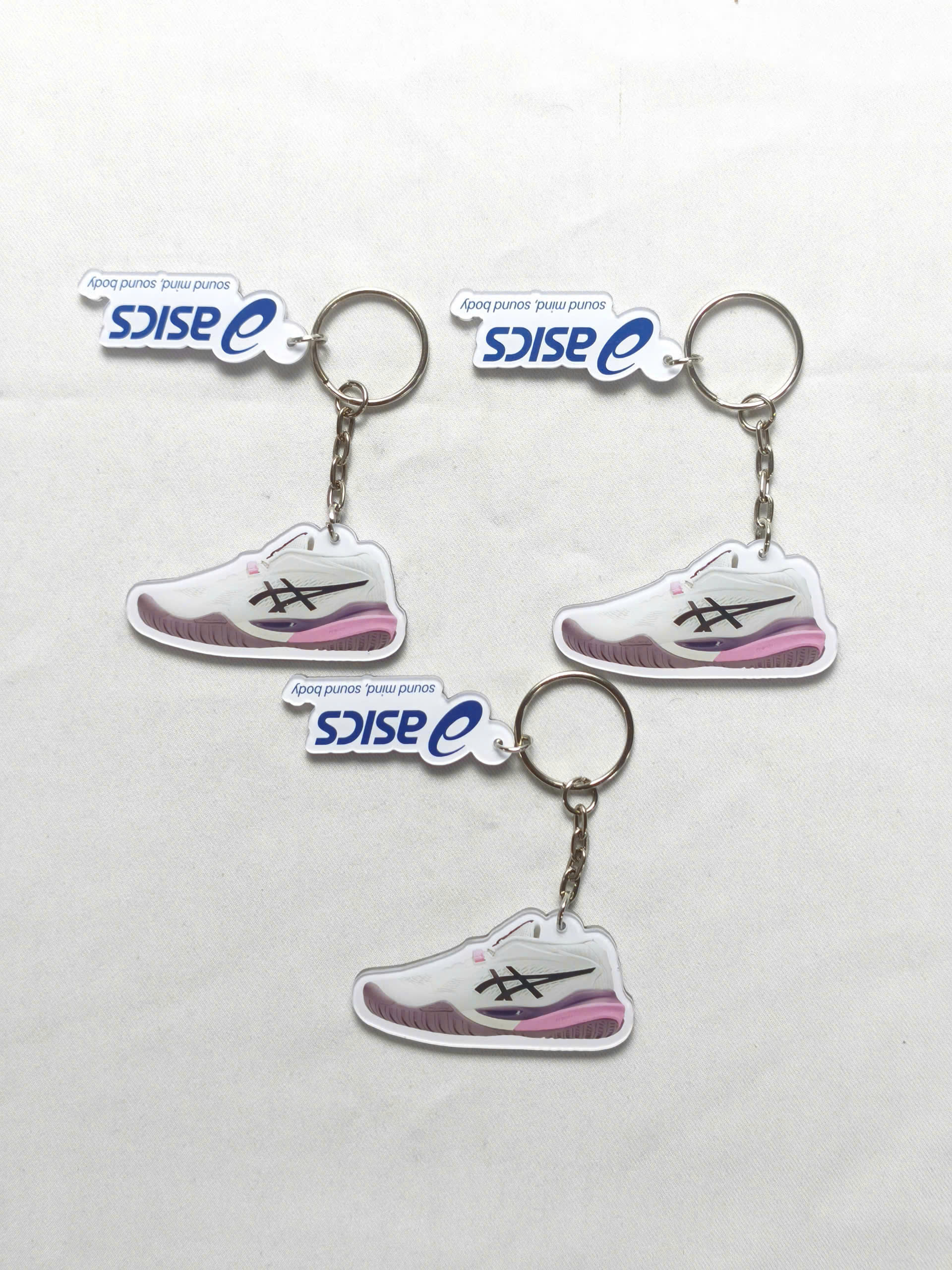 Mẫu móc khóa 2 charm theo yêu cầu