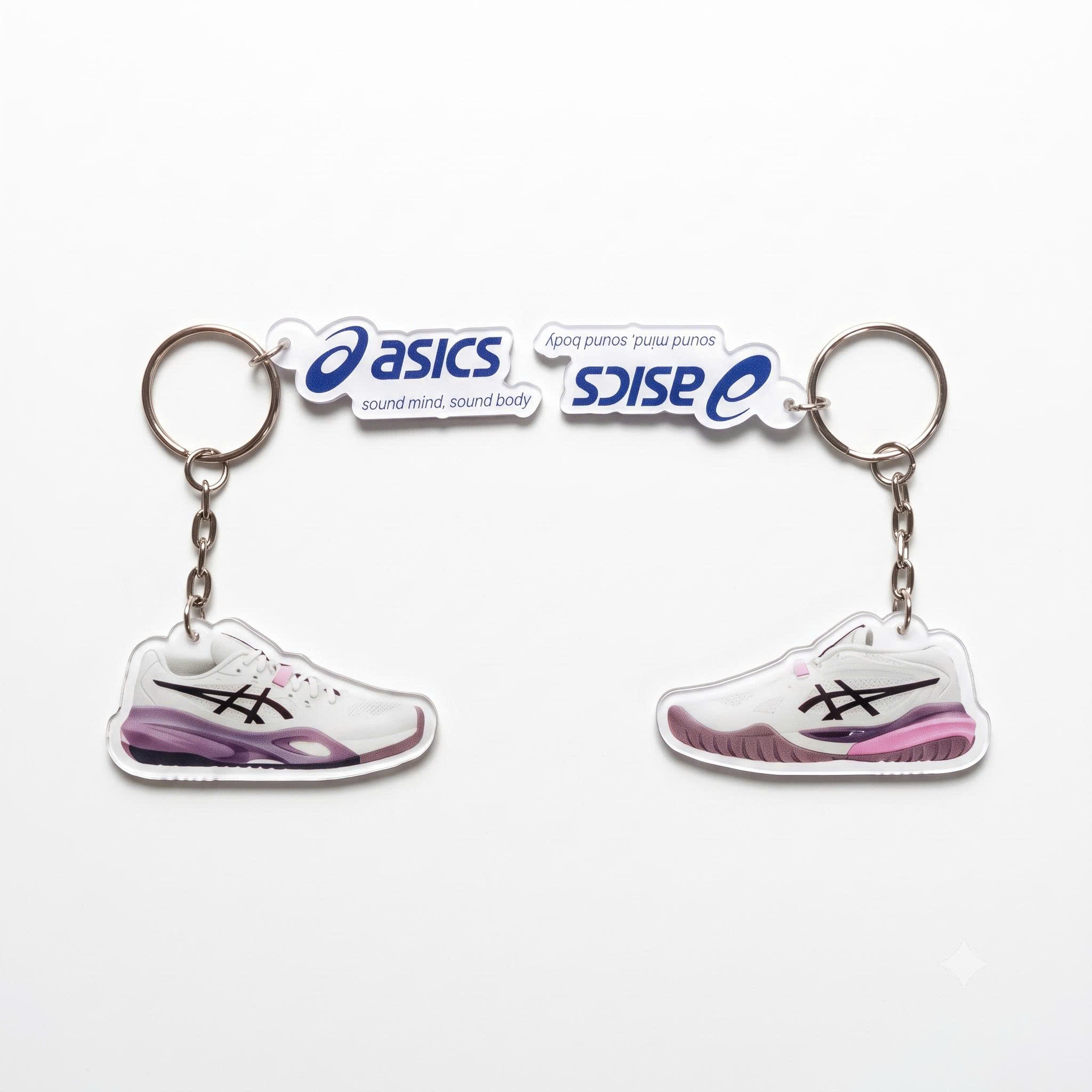 Móc khóa 2 charm theo yêu cầu