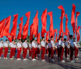 Cờ hồng kỳ hình chữ nhật