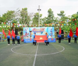 Cờ tổ quốc được sử dụng trong đại hội thể dục thể thao