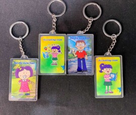 Móc khóa in UV làm theo yêu cầu Móc khóa in UV làm theo yêu cầu