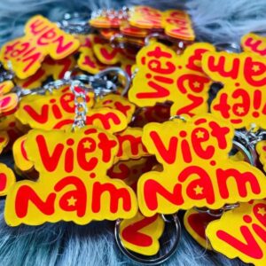 Móc khóa mica chào mừng ngày thống nhất đất nước Móc khóa mica chào mừng ngày thống nhất đất nước