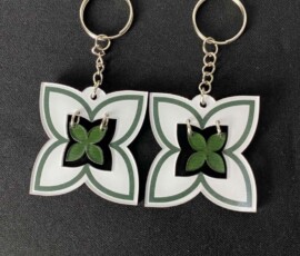 Móc khóa mica nhiều charm